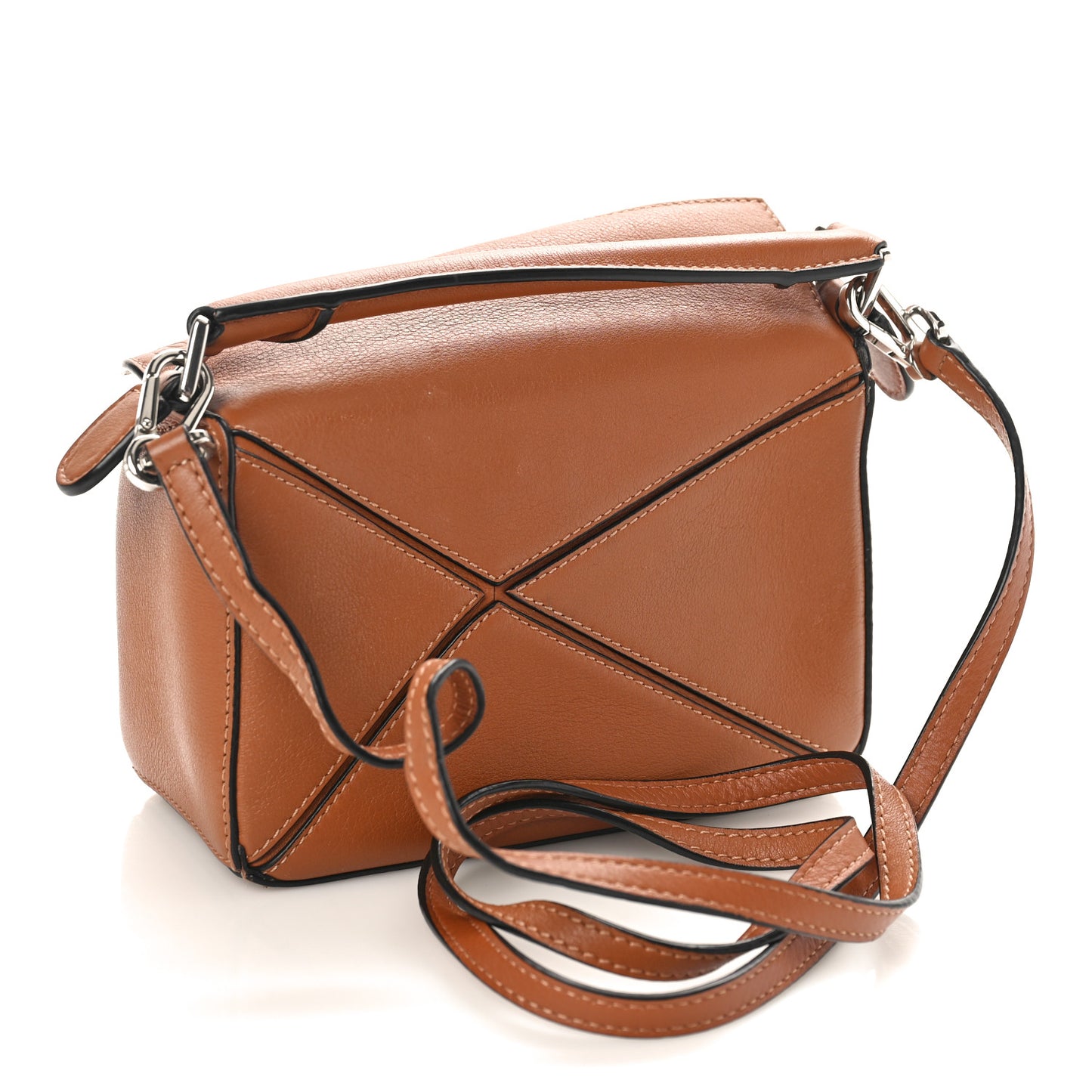 Calfskin Mini Puzzle Bag Tan