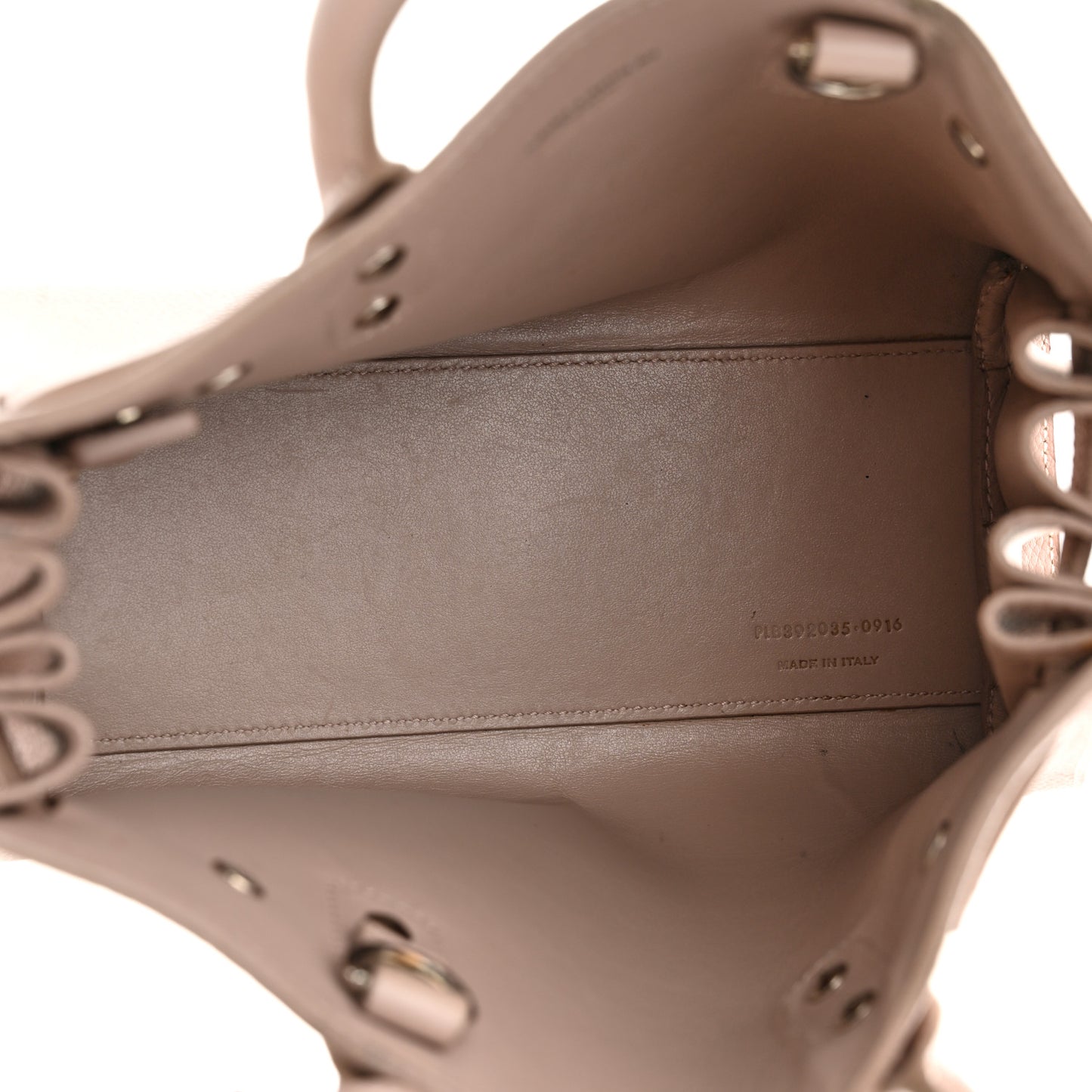 Grained Calfskin Nano Sac de Jour Antique Rose