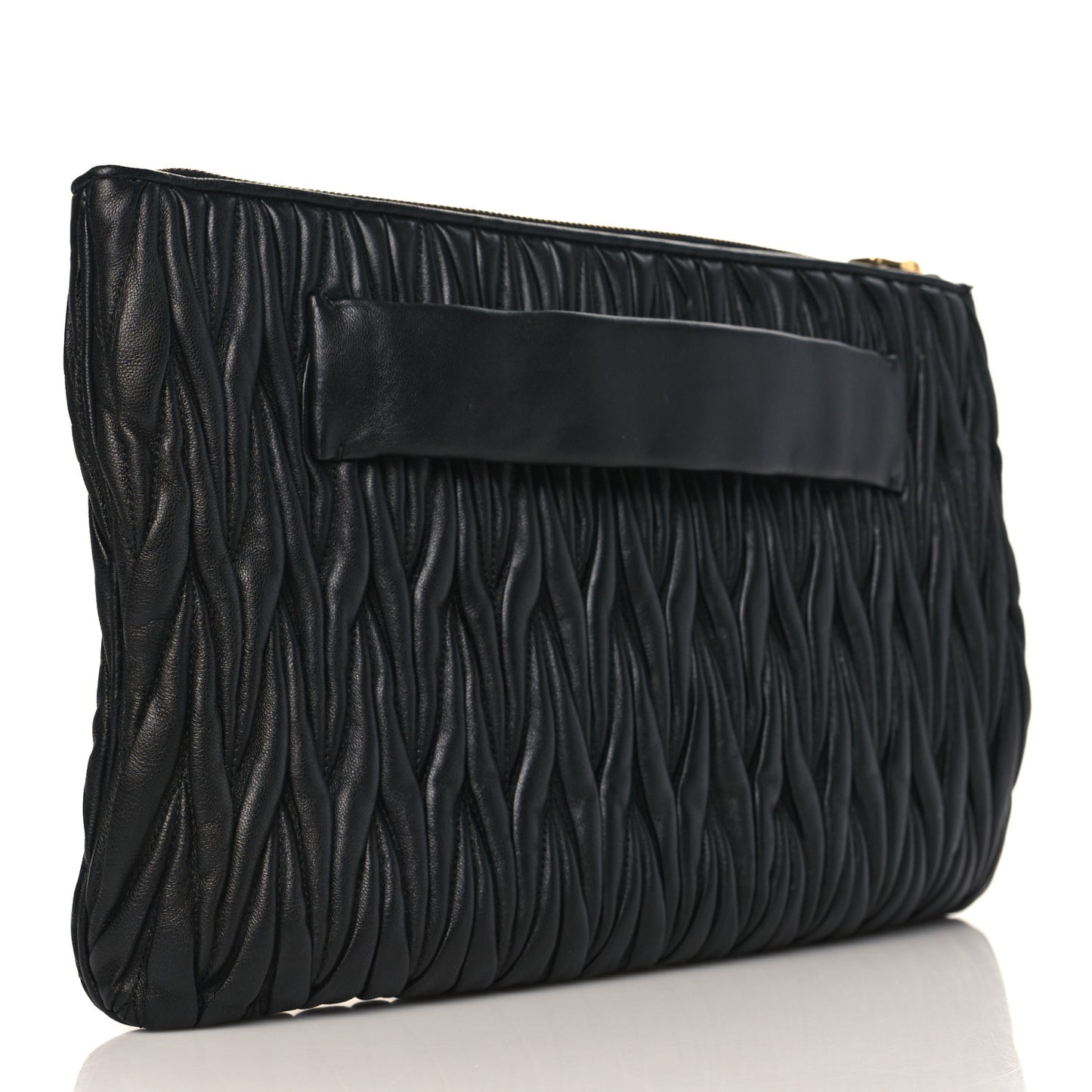 Nappa Matelasse Clutch Black