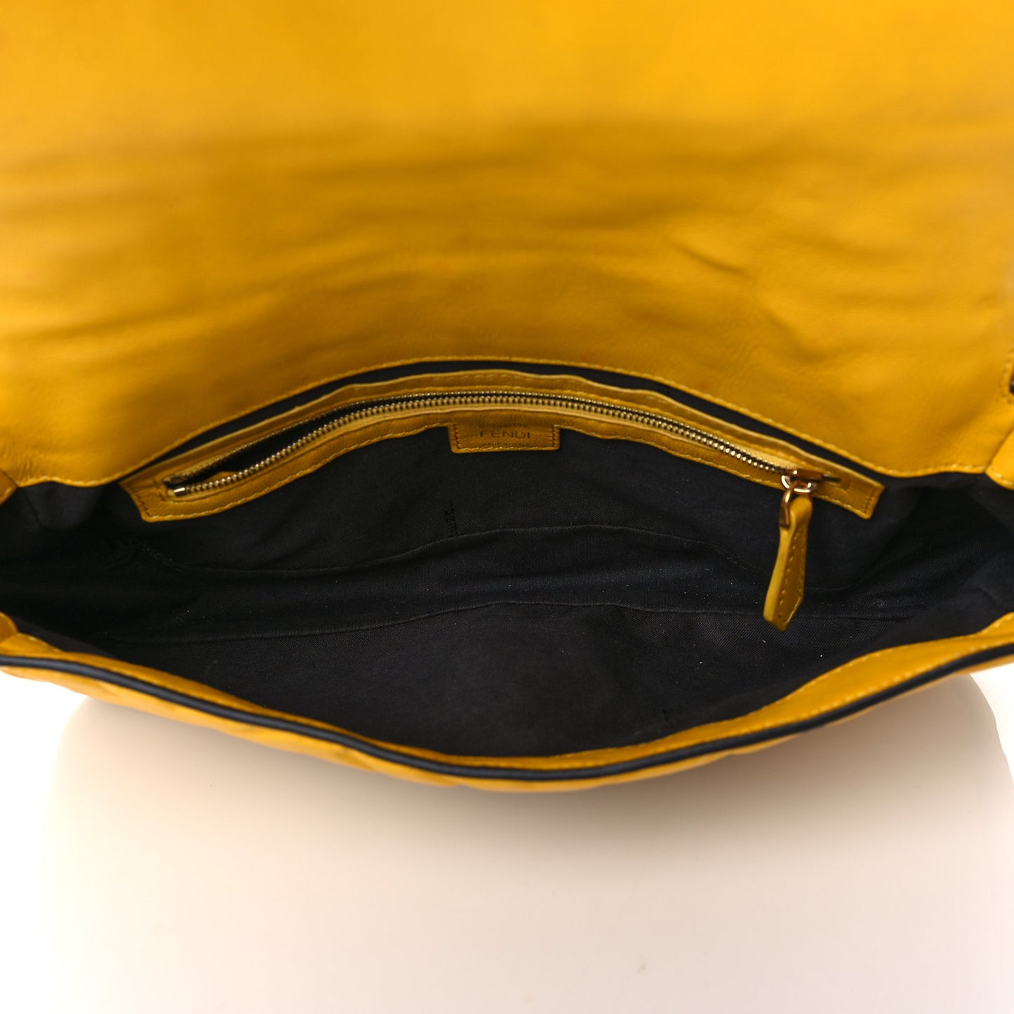 Nappa FF 1974 Embossed Baguette Mimosa
