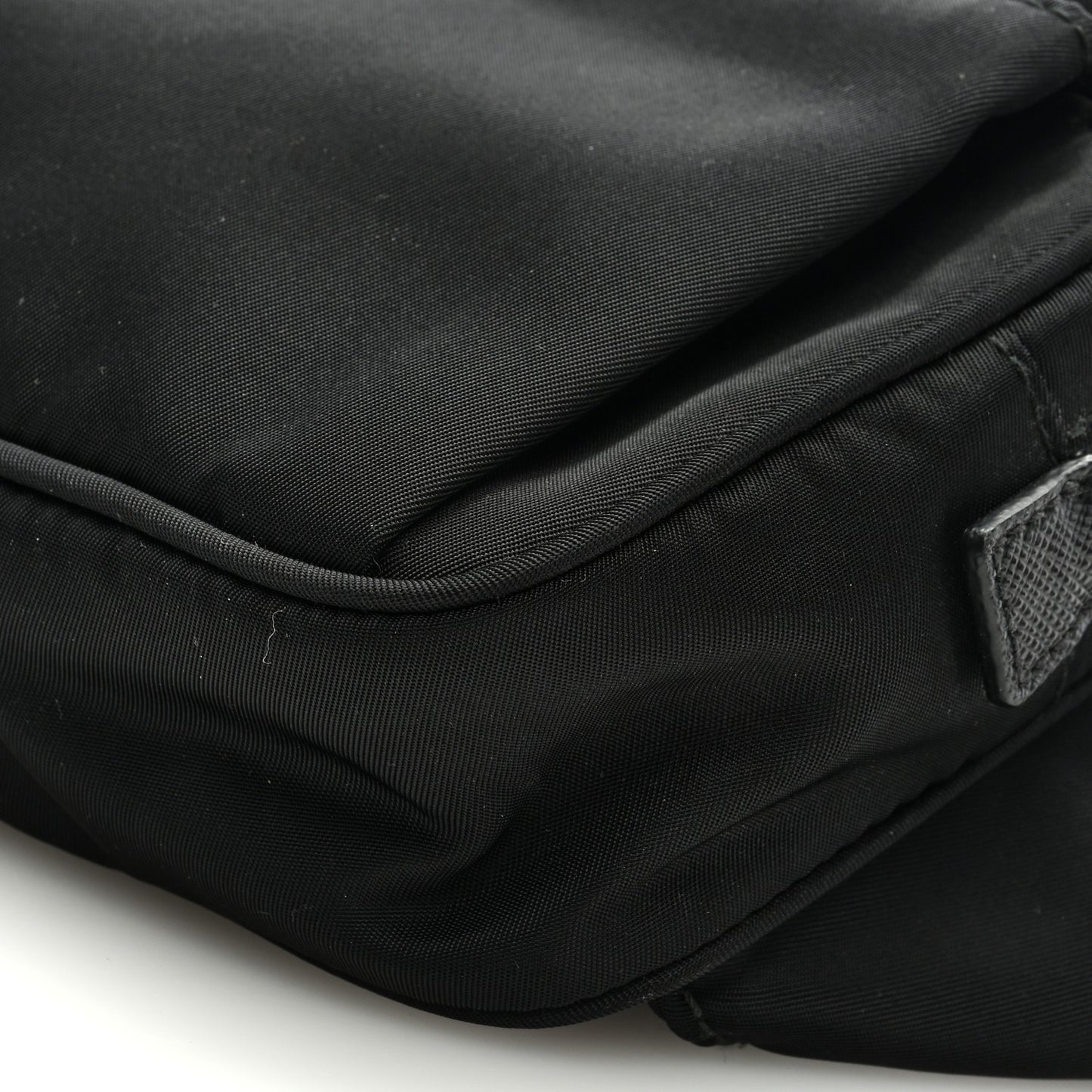 Re-Nylon Saffiano Belt Bag Black