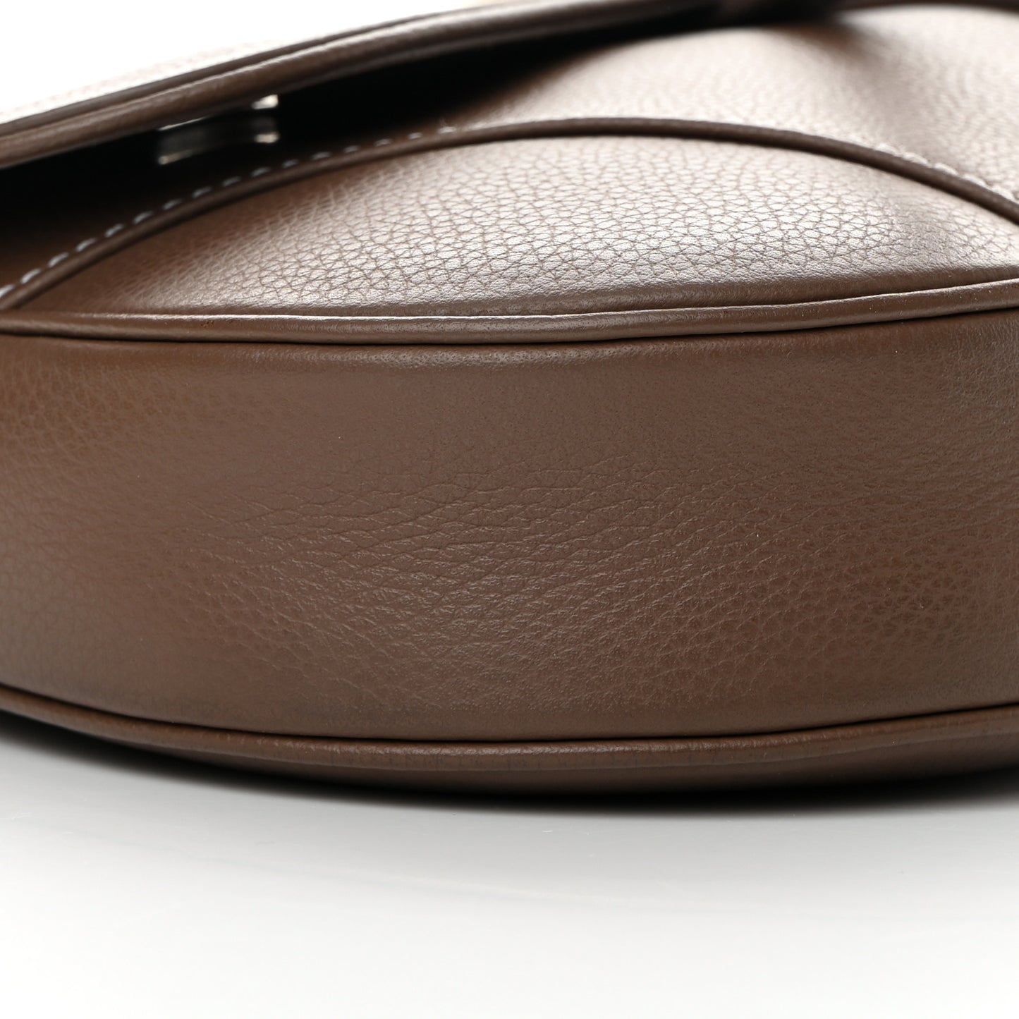 Grained Calfskin Kim Jones Saddle Bag Brown