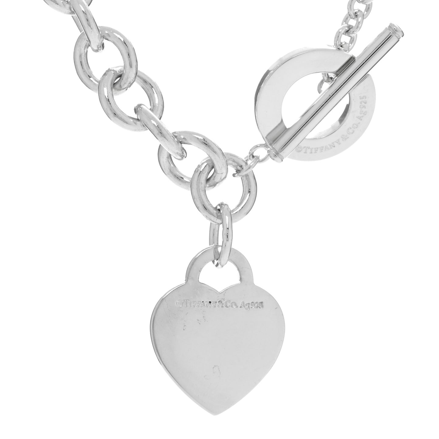 Sterling Silver Return to Tiffany Heart Tag Toggle Necklace