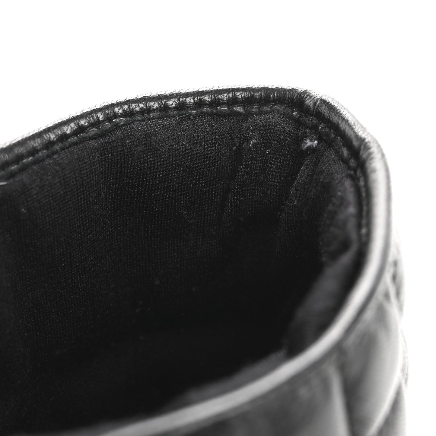 Lambskin Quilted Chocolate Bar Gloves 7 Black