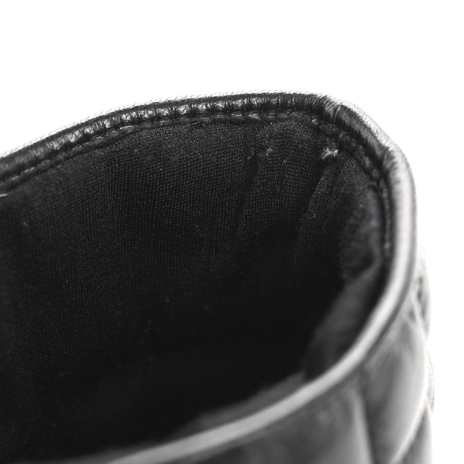 Chanel Lambskin Quilted Chocolate Bar Gloves 7 Black 8 of 8