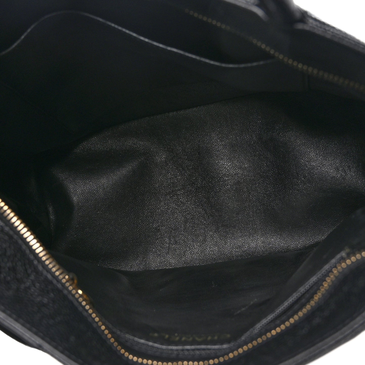 Caviar Quilted Medallion Tote Black