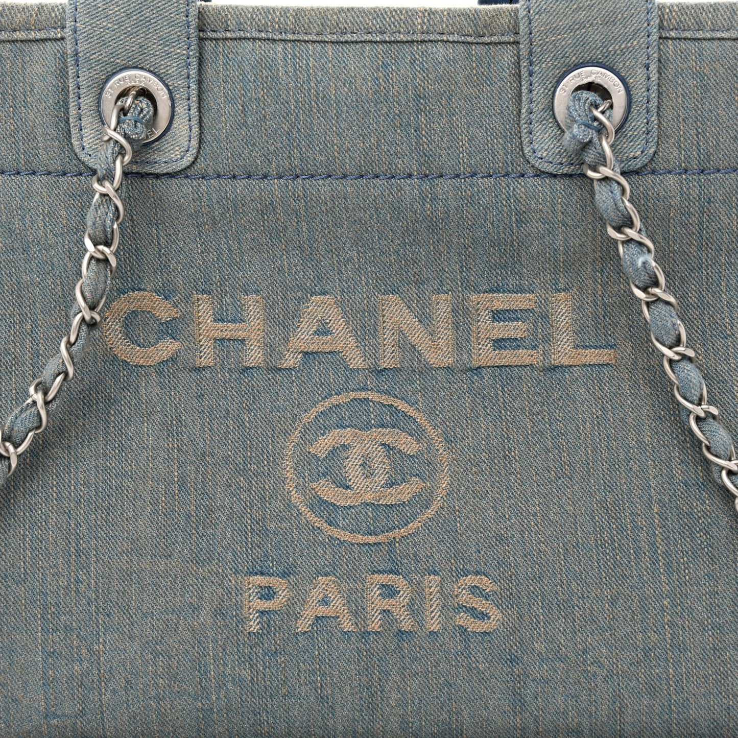 Denim Small Deauville Tote Light Blue