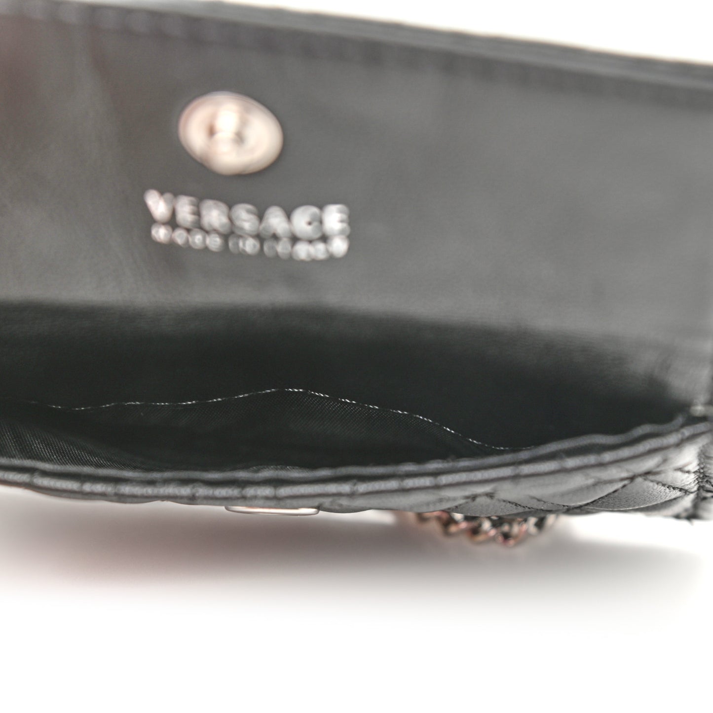 Nappa Quilted Virtus Evening Bag Black