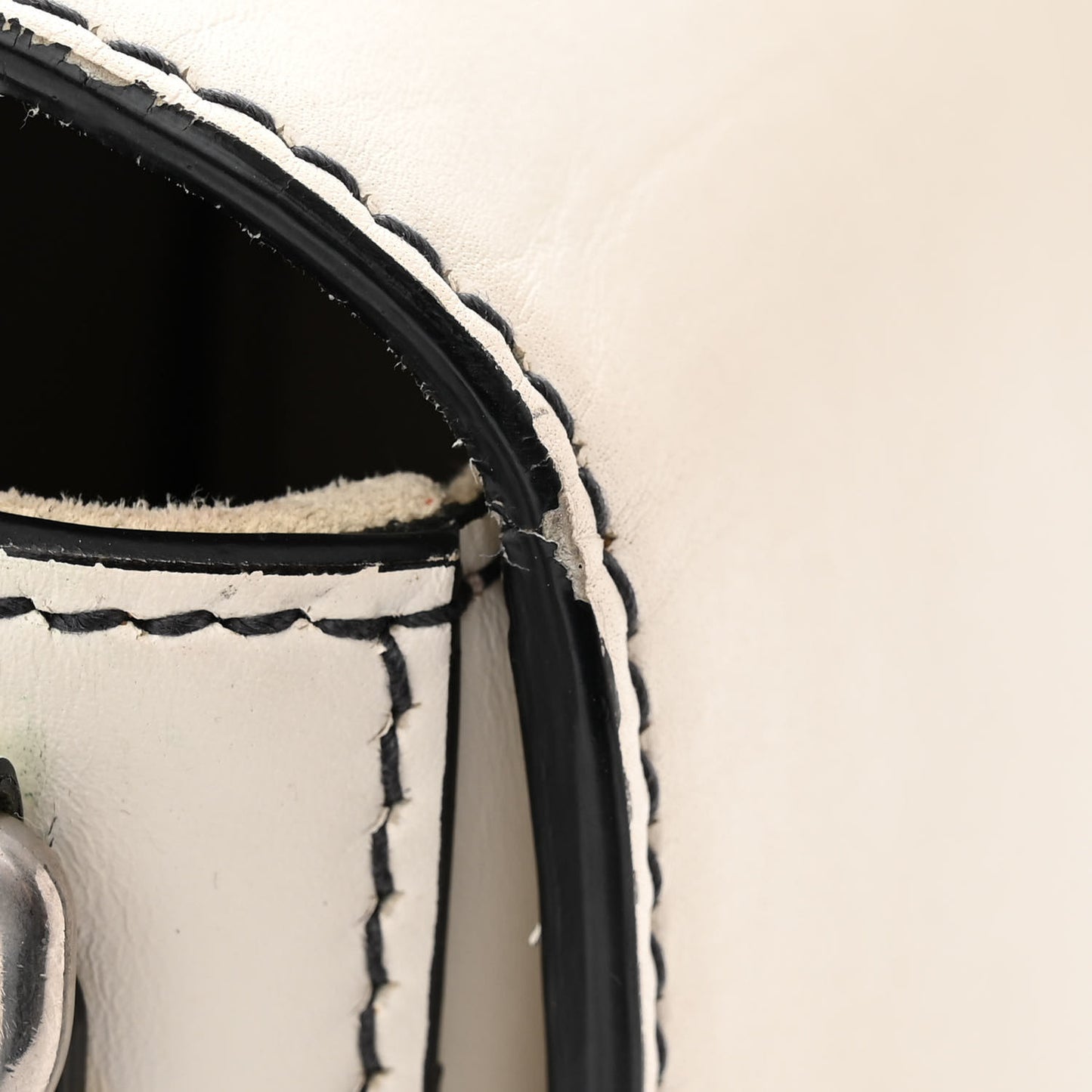 Smooth Calfskin Dio(r)evolution Flap Bag Off White