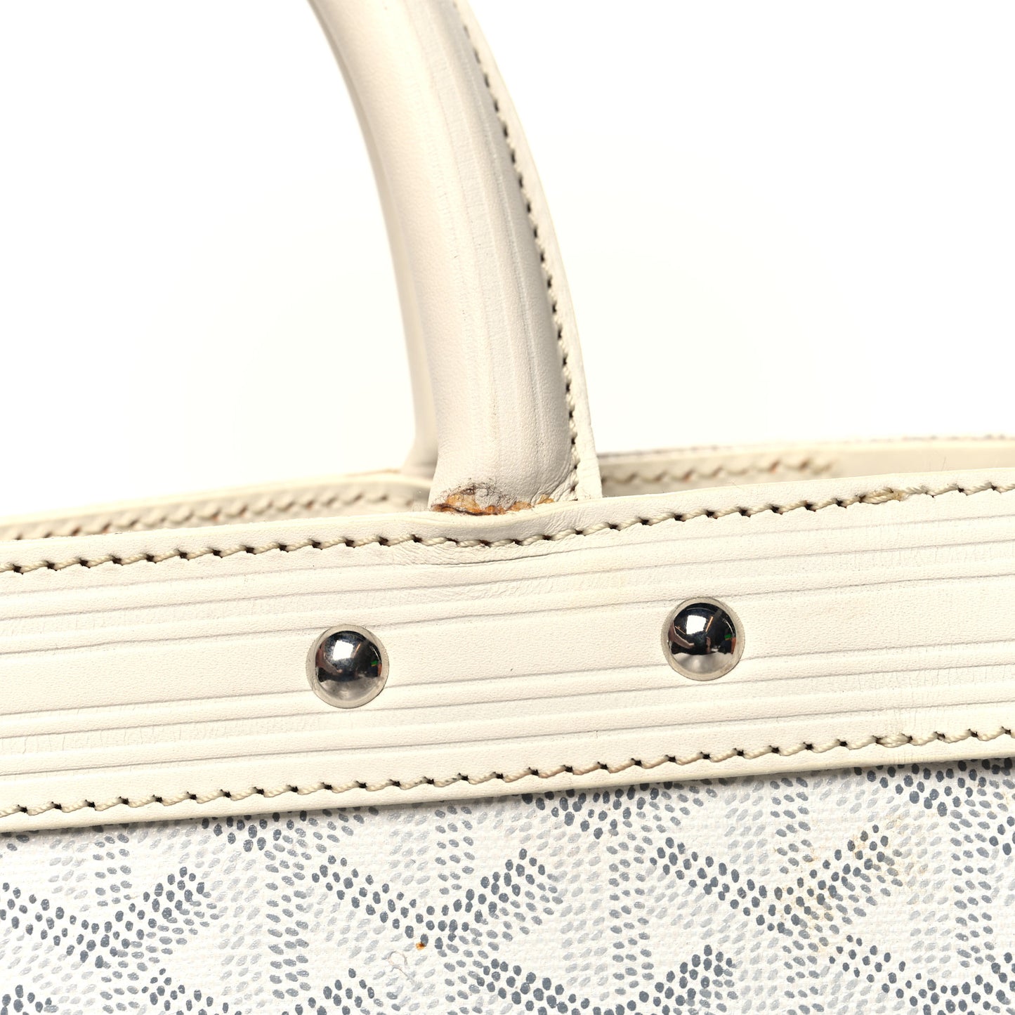 Goyardine Jersey PM Bag White