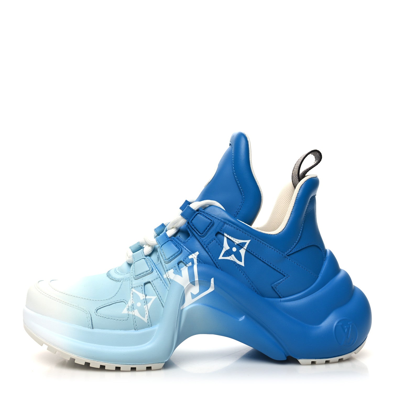 Louis Vuitton Calfskin LV Archlight Sneakers 37.5 Blue 1 of 8