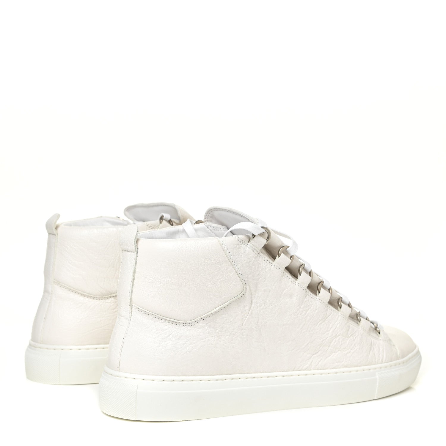 Balenciaga Agneau Arena Opaque Mens High Top Sneakers 43 Extra White 5 of 13