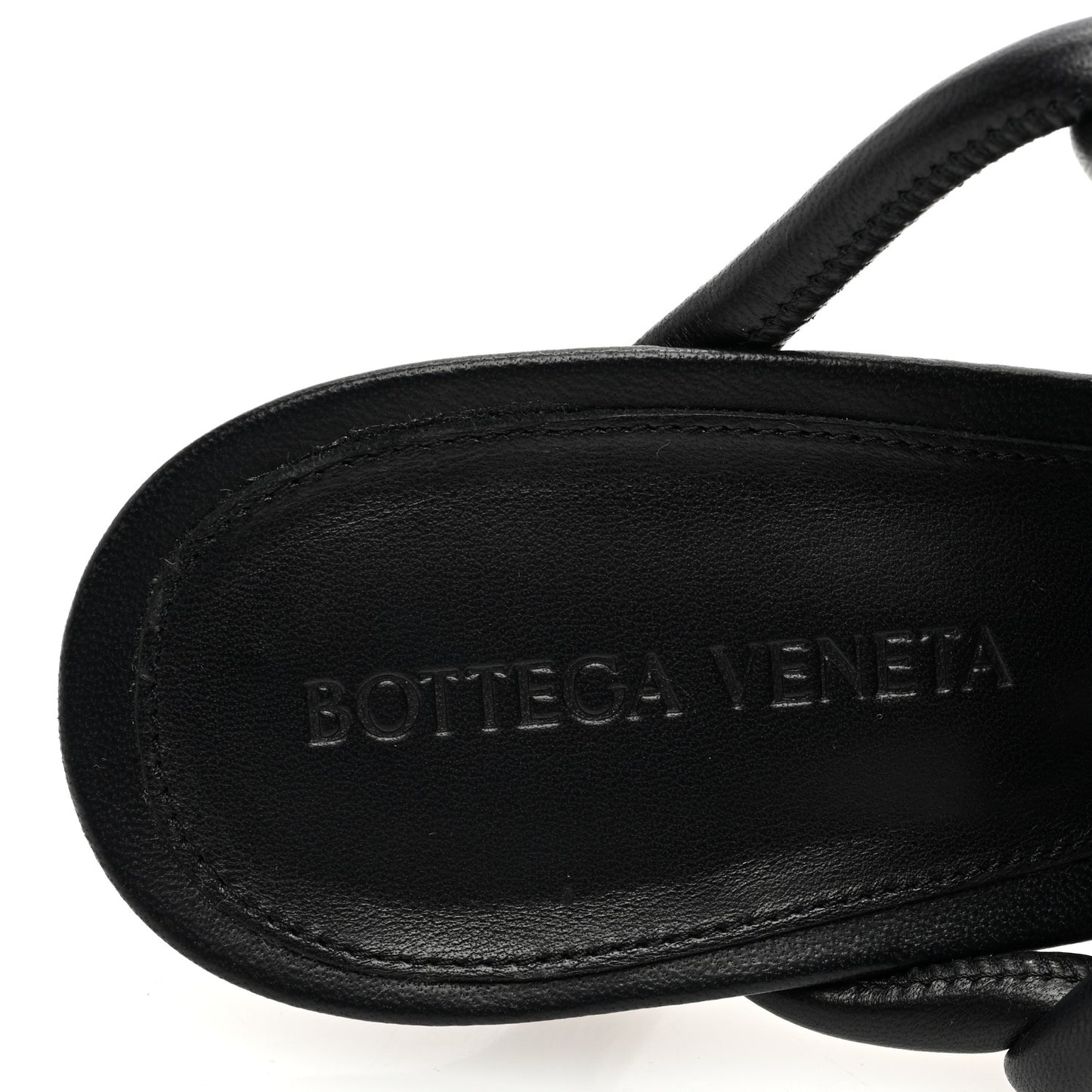 Nappa Braided Stretch Mule Sandals 39 Black