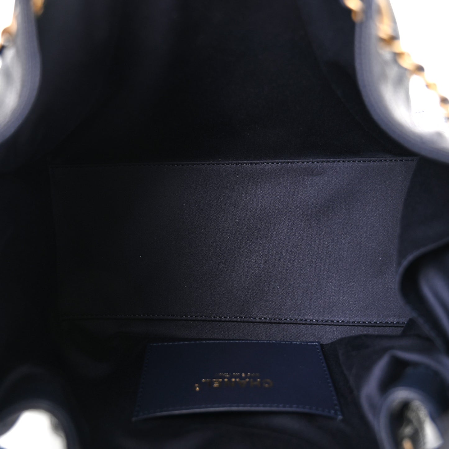 Caviar Quilted Small Chanel 25 Handbag Dark Navy