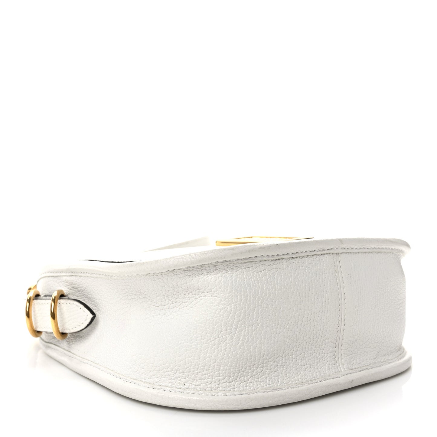Small Classic Grain Small Sadie Satchel White