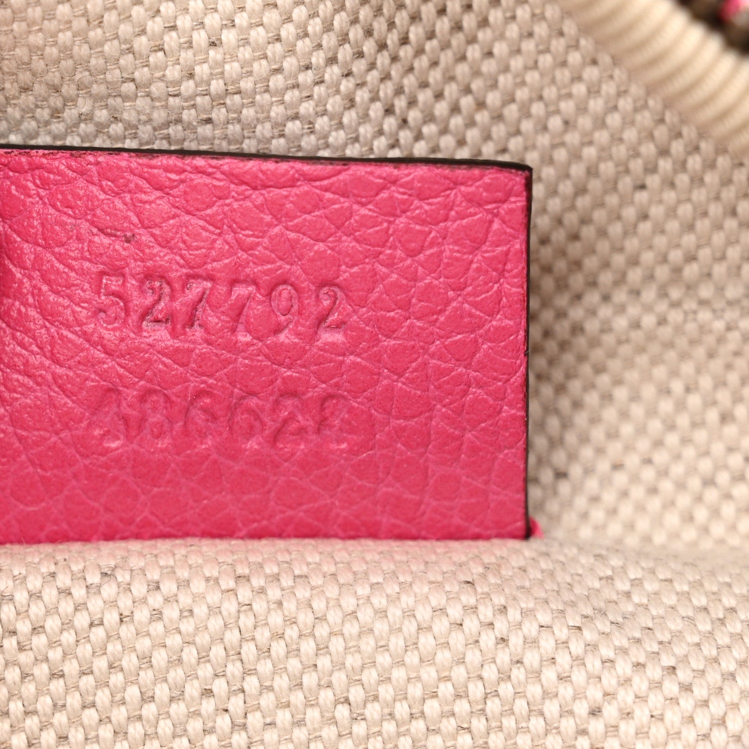 Gucci Grained Calfskin Small Logo Belt Bag Box Pink Green 7 of 11
