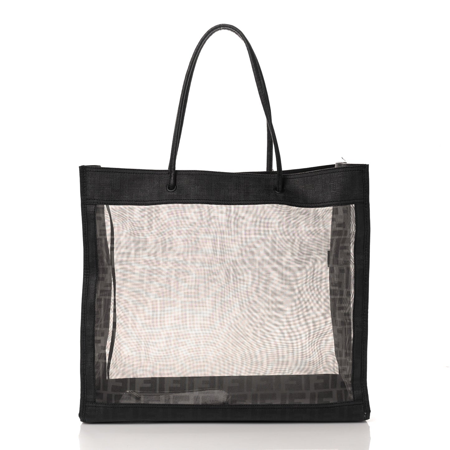Mesh Glazed Fabric FF 1974 Tote Black