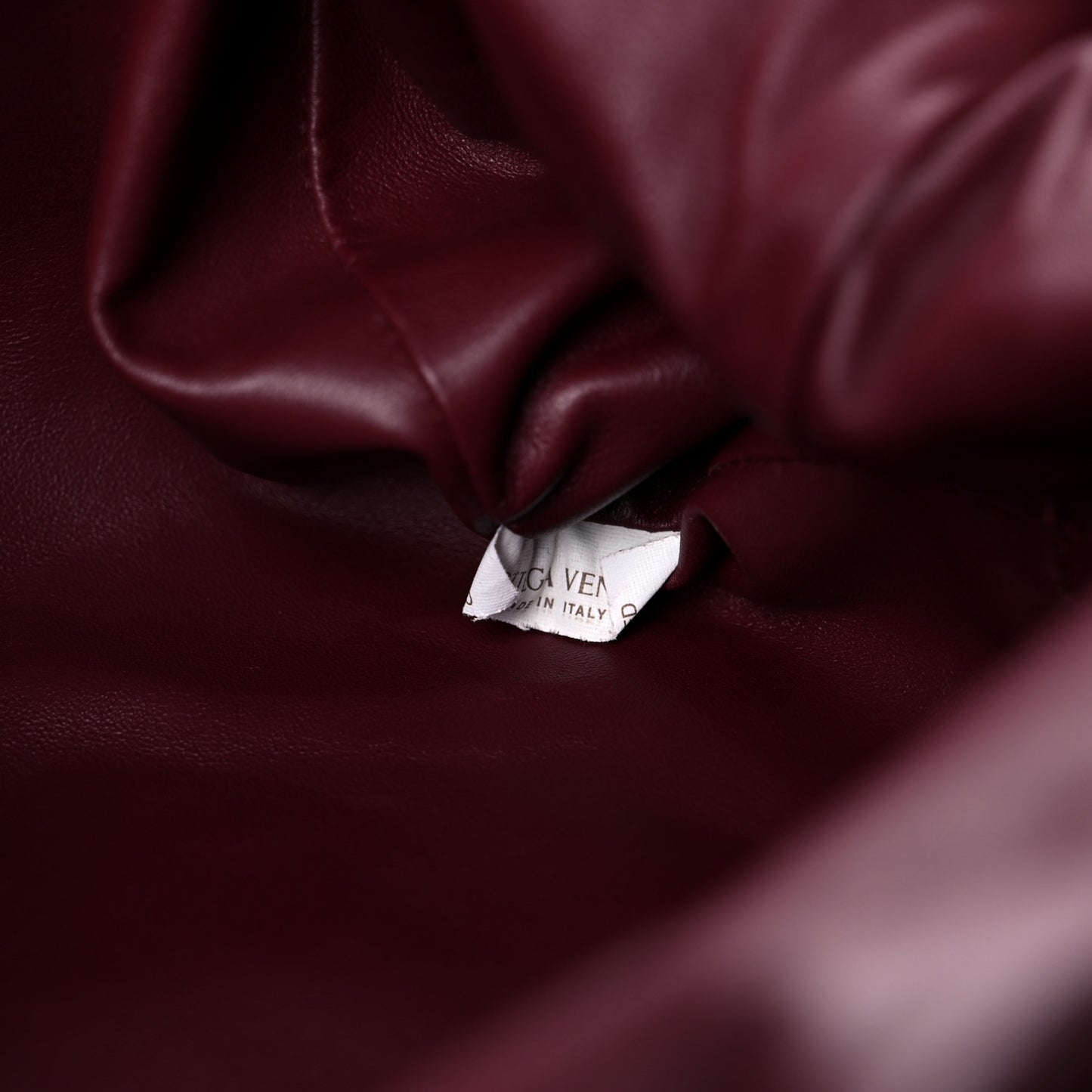 Nappa Maxi Intrecciato The Pouch Oversized Clutch Bordeaux