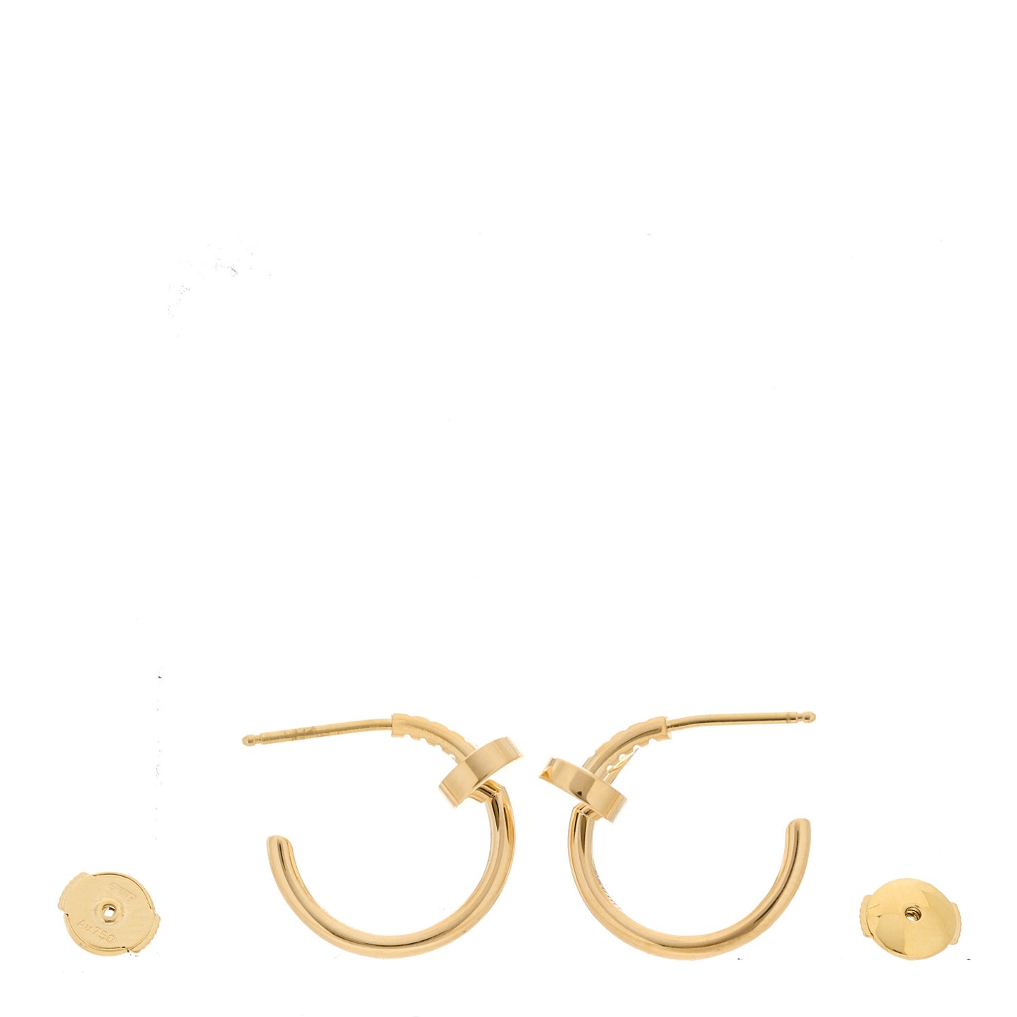 18K Yellow Gold Juste Un Clou Hoop Earrings