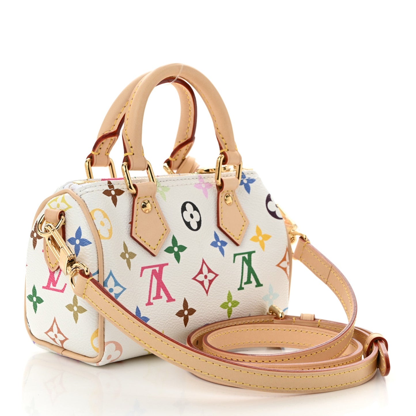 LV X TM Monogram Multicolor Nano Speedy White