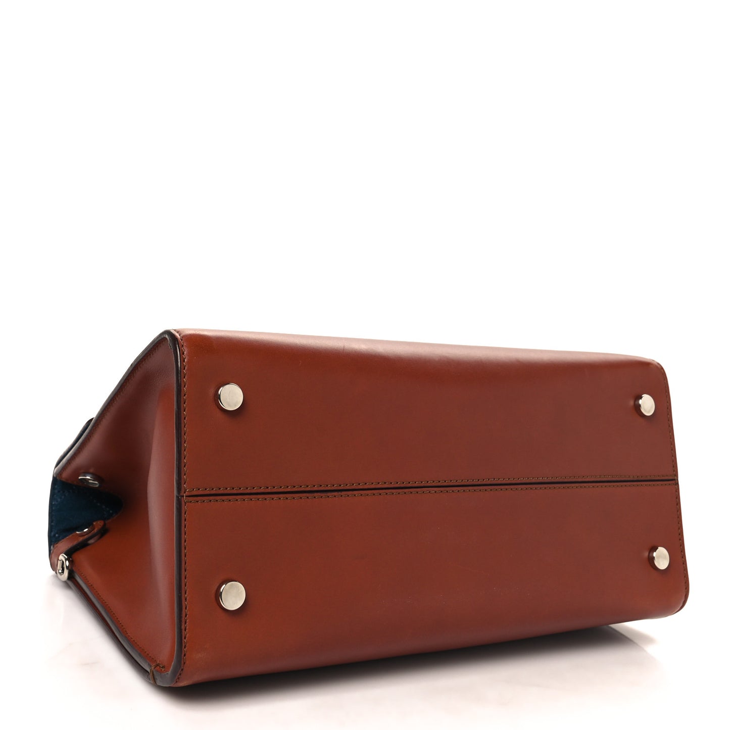 Smooth Calfskin Medium Diorever Flap Brown