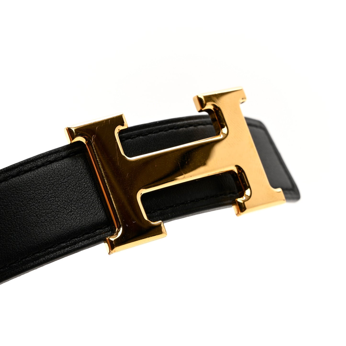 Swift Epsom 24mm Mini H Belt 90 36 Black Gold
