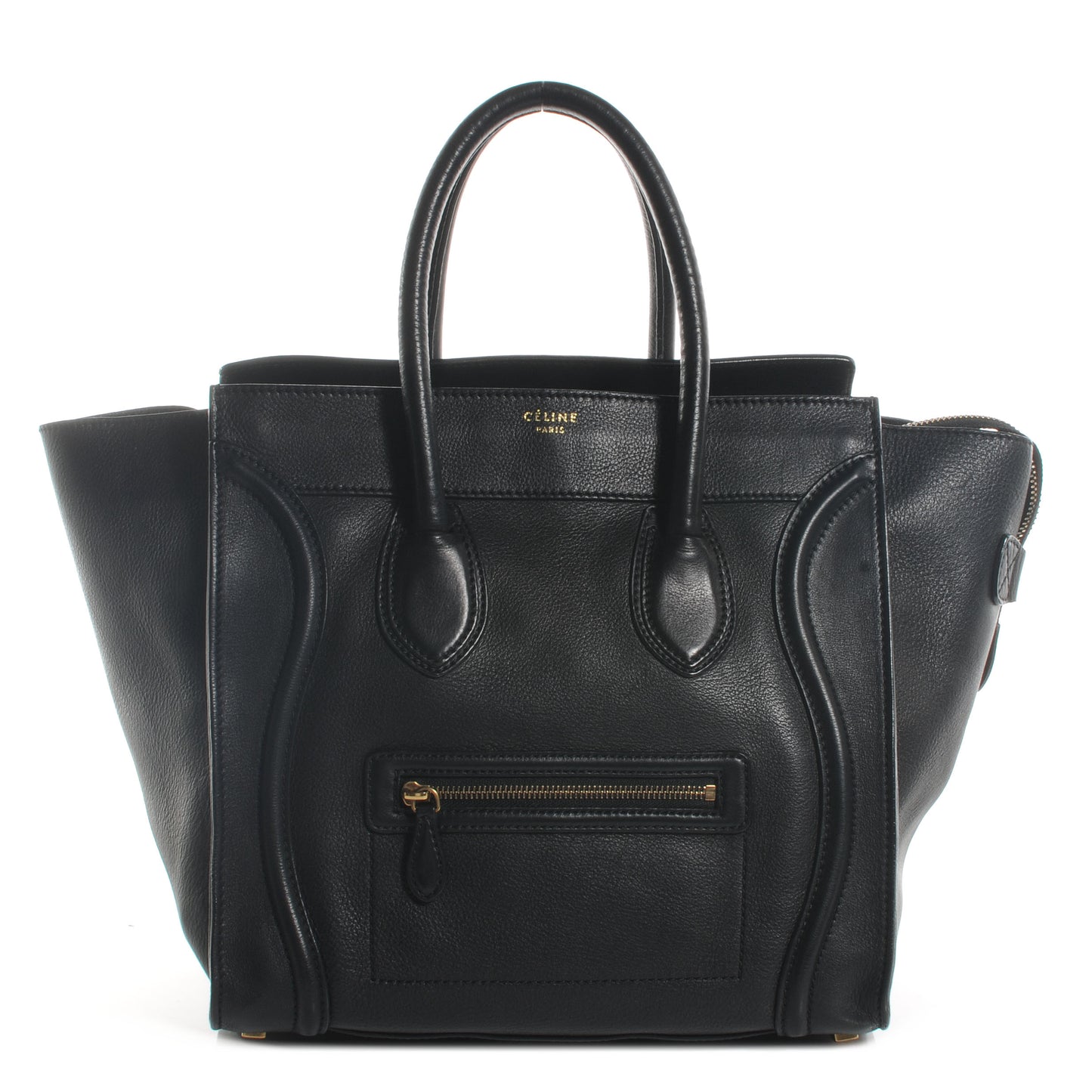 Smooth Calfskin Mini Luggage Black