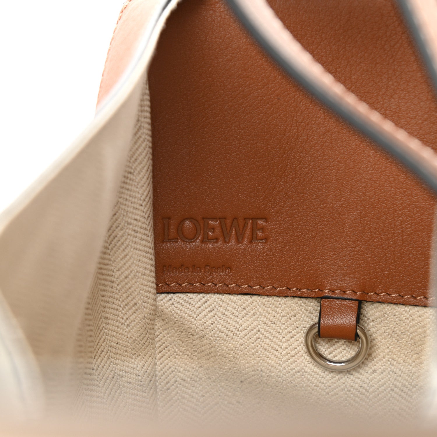 Loewe Calfskin Hammock Shoulder Bag Light Oat Tan 6 of 13