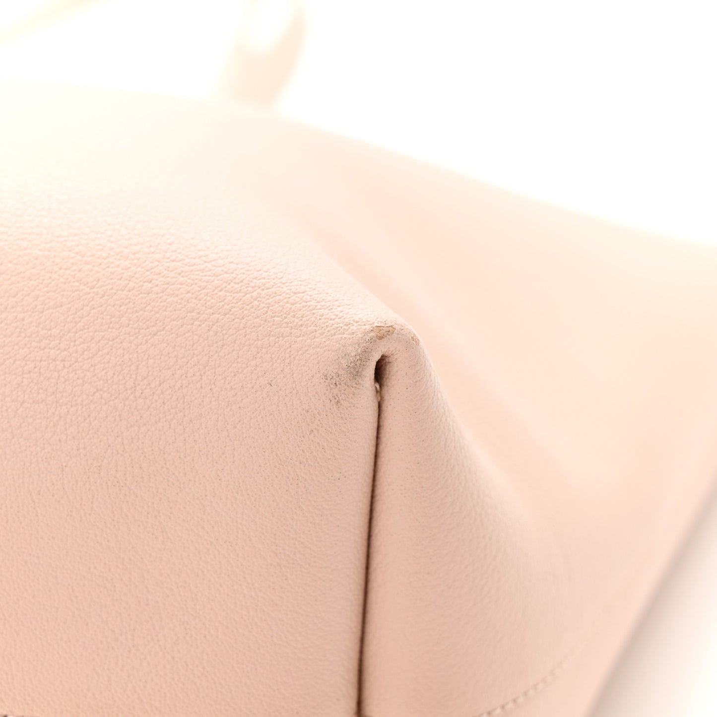 Calfskin Large Shopping Tote Pale Blush
