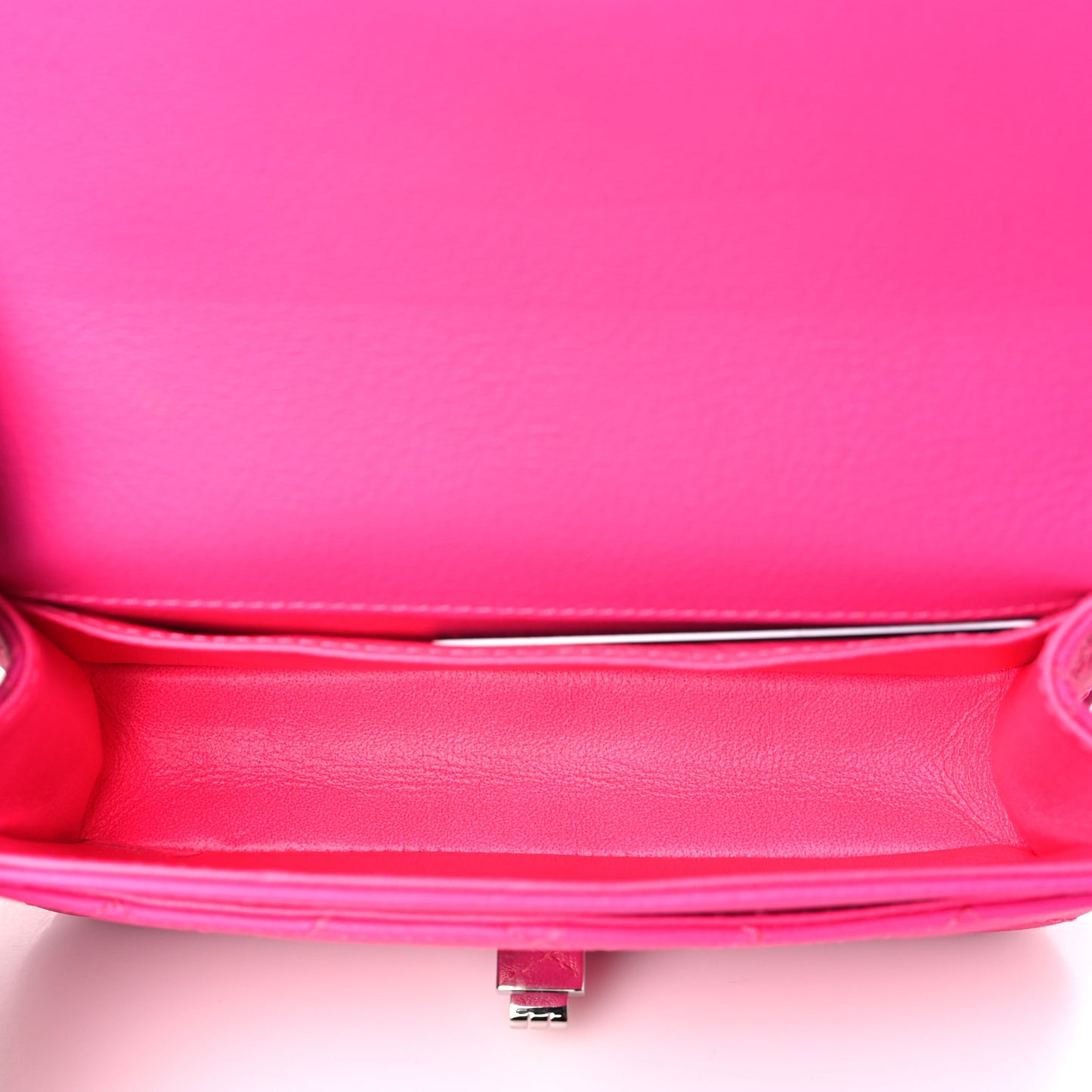 Goatskin Quilted 2.55 Reissue Flap Belt Bag Fluorescent Pink