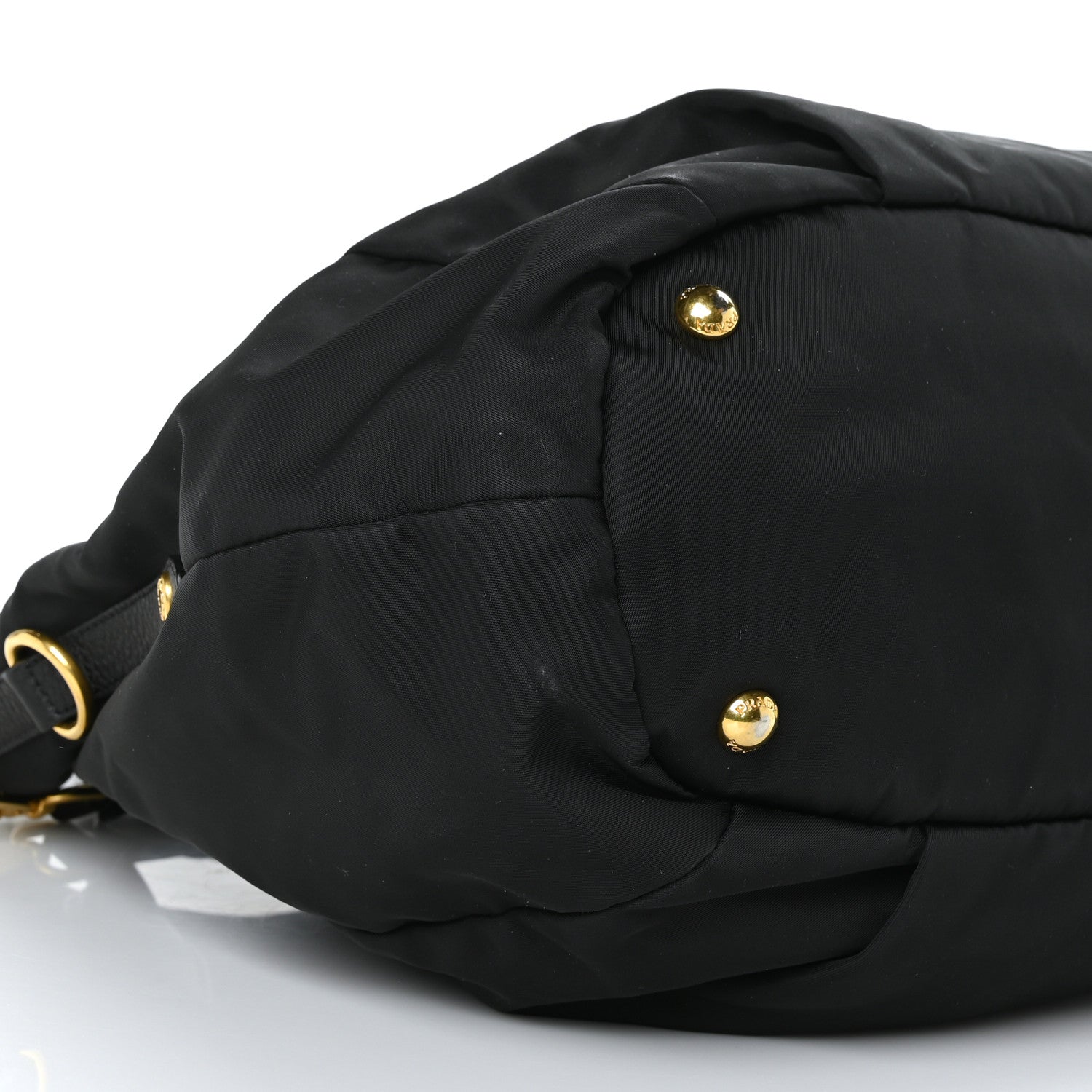 Prada Tessuto Nylon Cervo Shoulder Bag Black 6 of 7