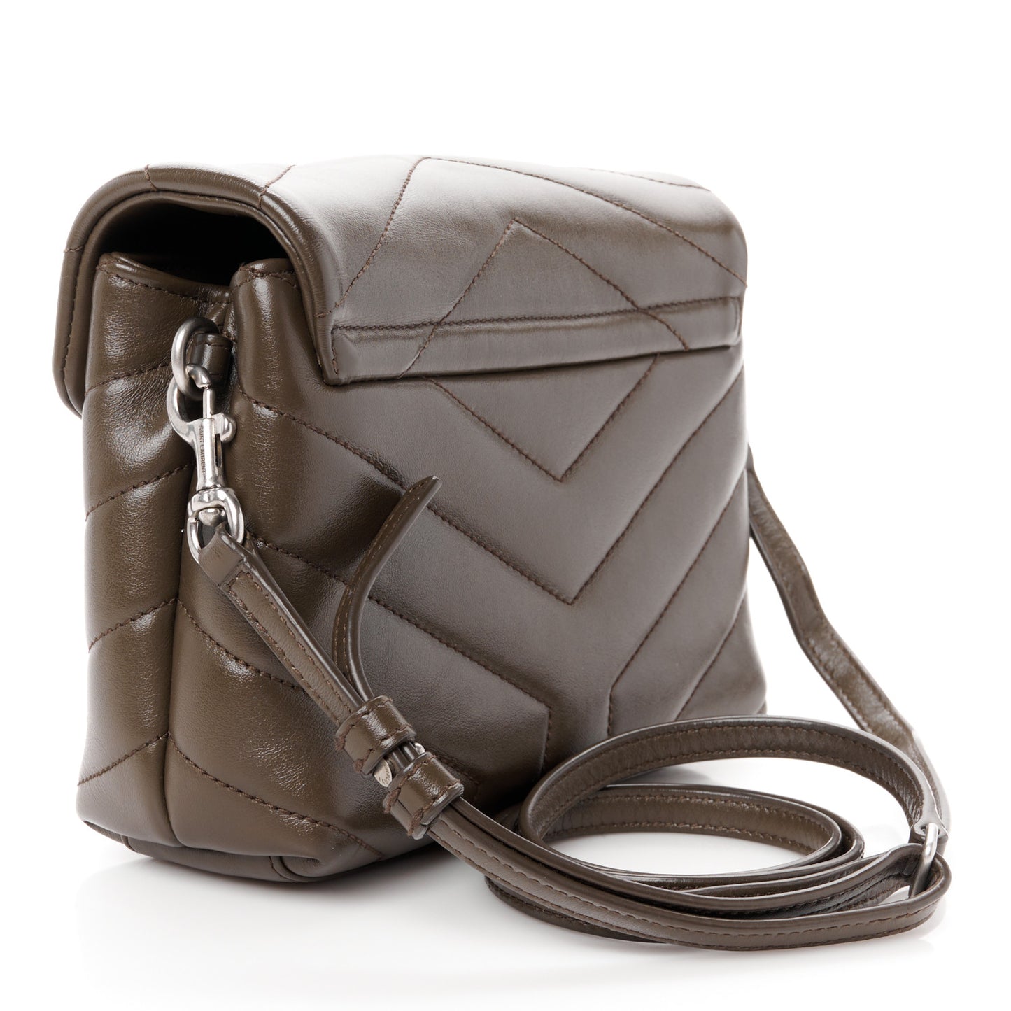 Calfskin Y Quilted Monogram Toy Loulou Crossbody Bag Faggio
