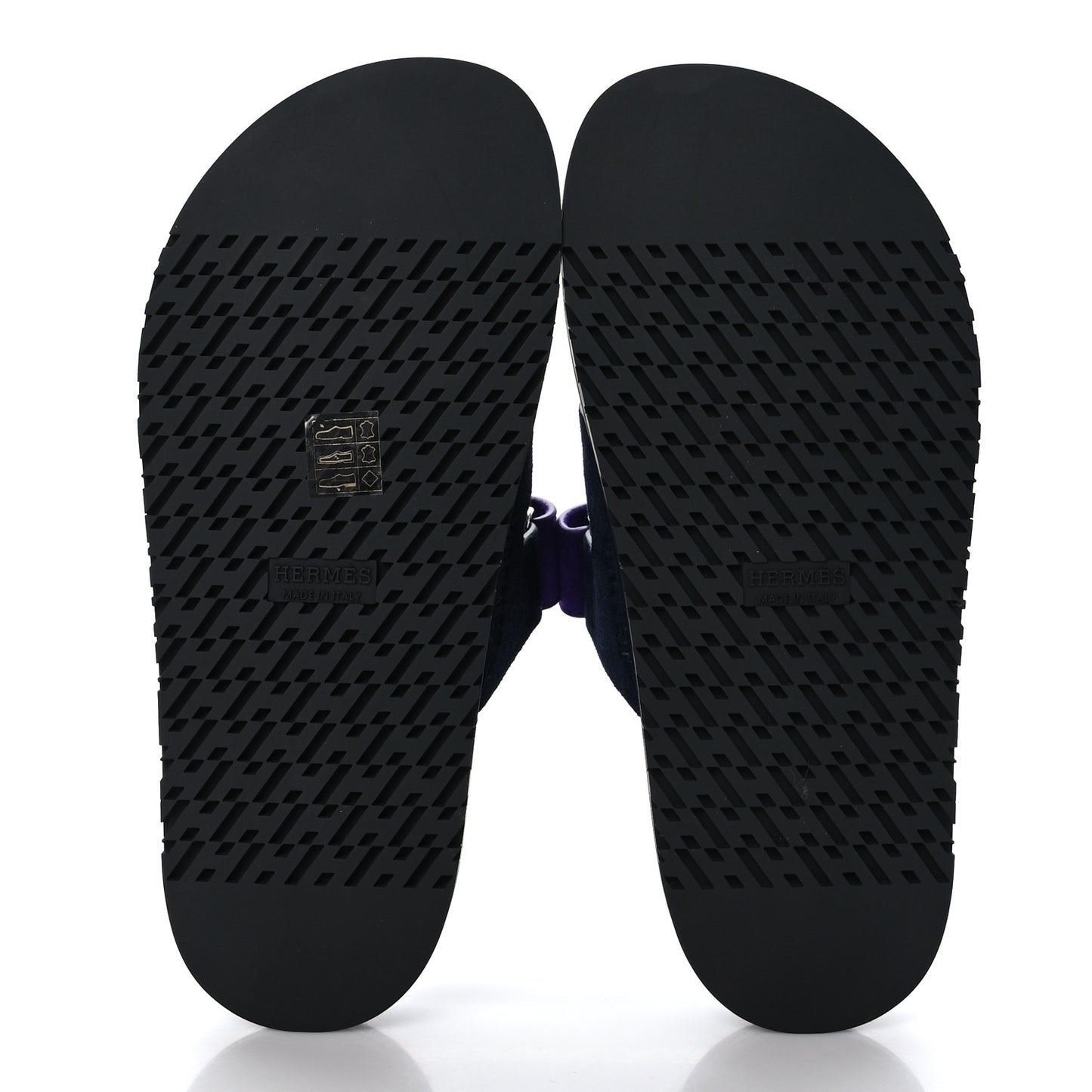 Suede Goatskin Womens Chypre Sandals 37.5 Marine Violet Majorette