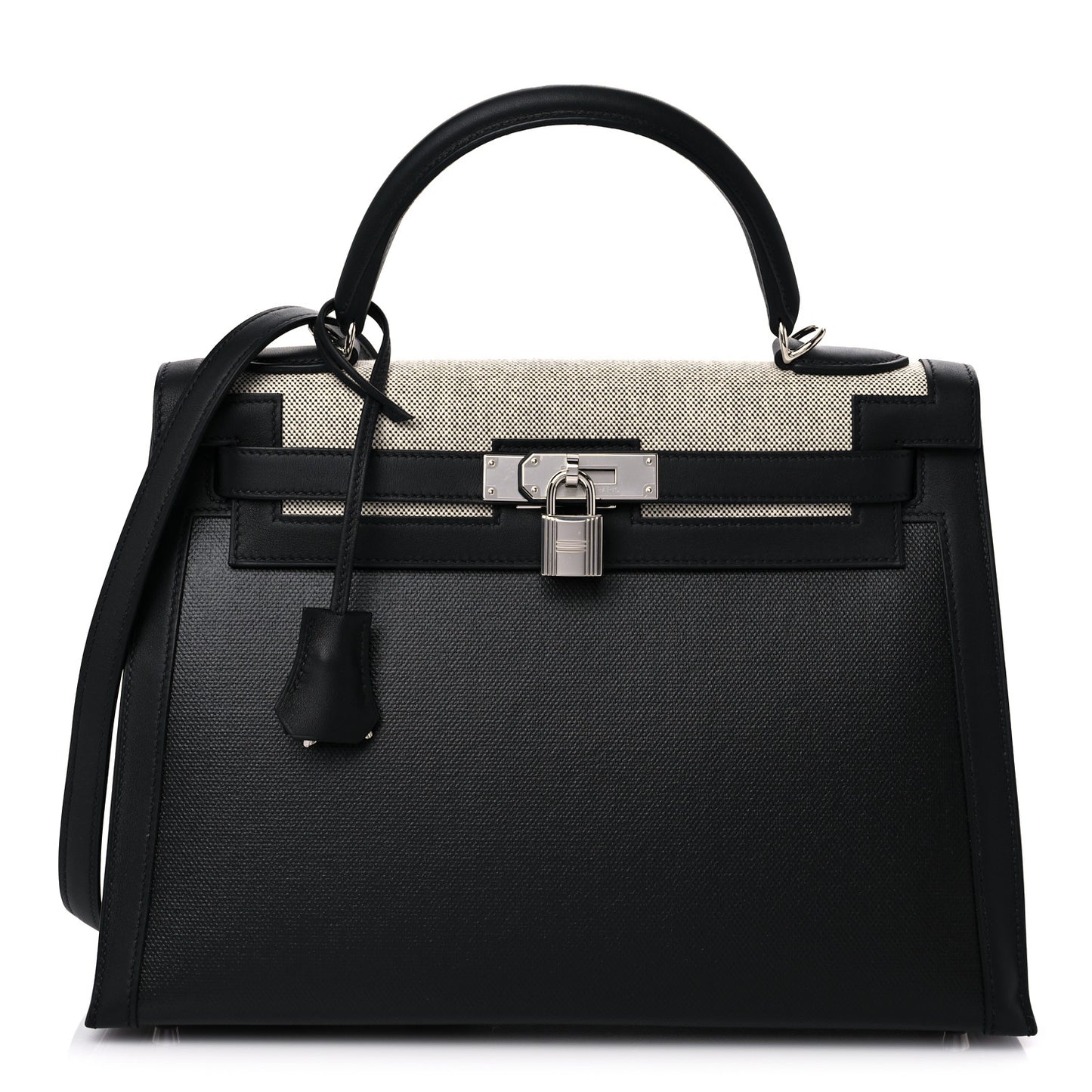 Berline Toile Swift Kelly Sellier 32 Black Ecru
