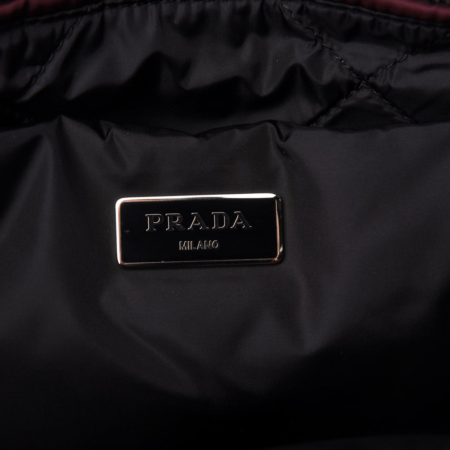 Tessuto Nylon Bomber Dome Satchel Bordeaux