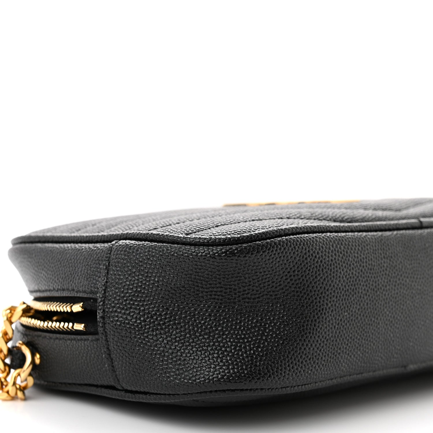 Saint Laurent Grain De Poudre Matelasse Monogram Mini Lou Camera Bag Black 9 of 11