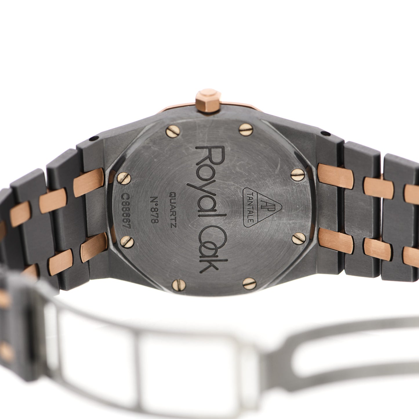 Tantalum 18K Rose Gold 33mm Royal Oak Quartz Watch Grey 56175TR.OO.0789TR.01