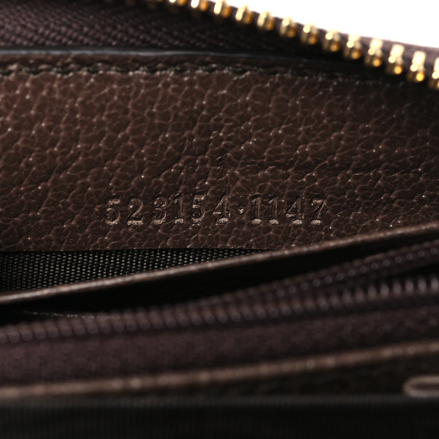 Gucci GG Supreme Monogram Web Ophidia Zip Around Wallet Brown 7 of 8