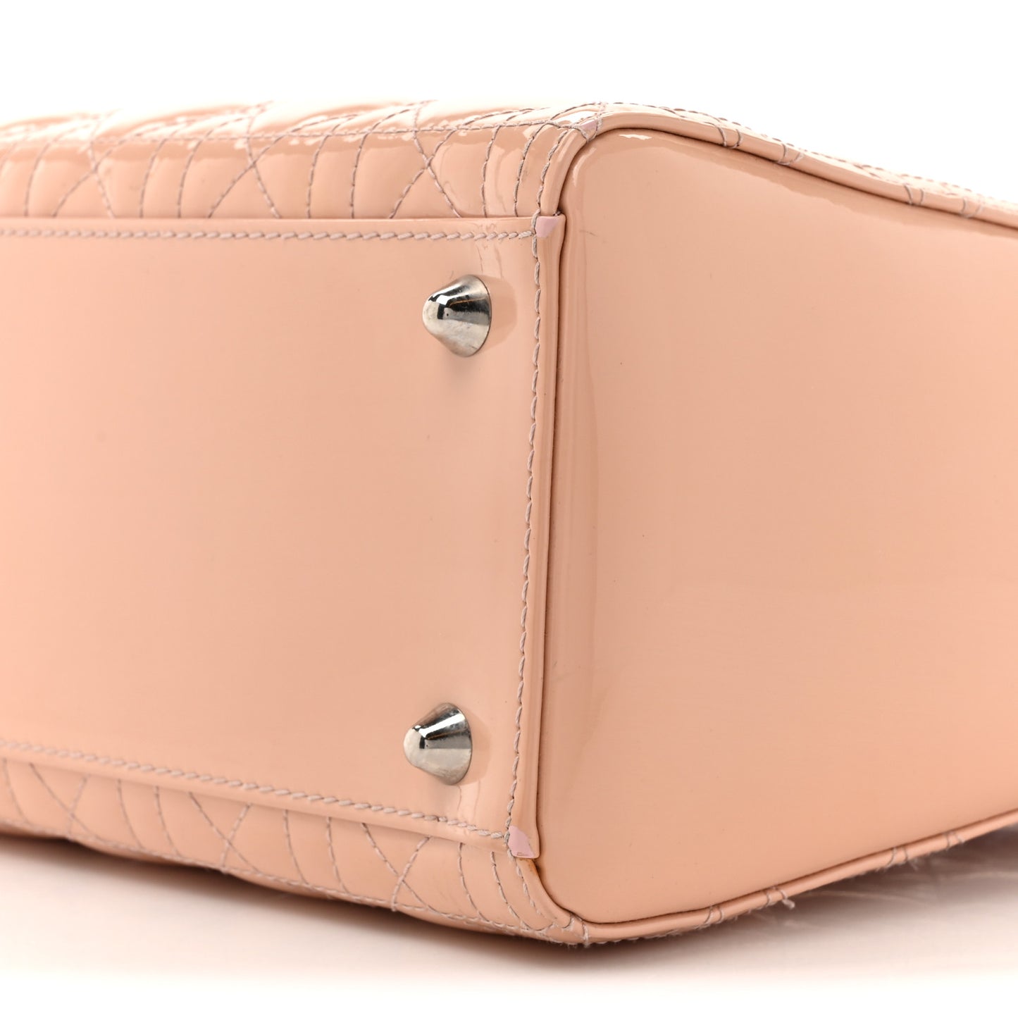 Patent Cannage Large Lady Dior Light Pink