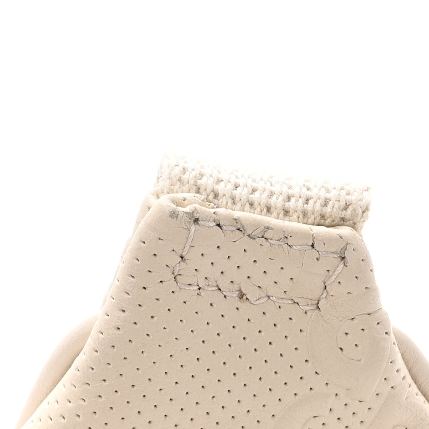 Calfskin GG Tennis Embossed Belt Bag Mystic White