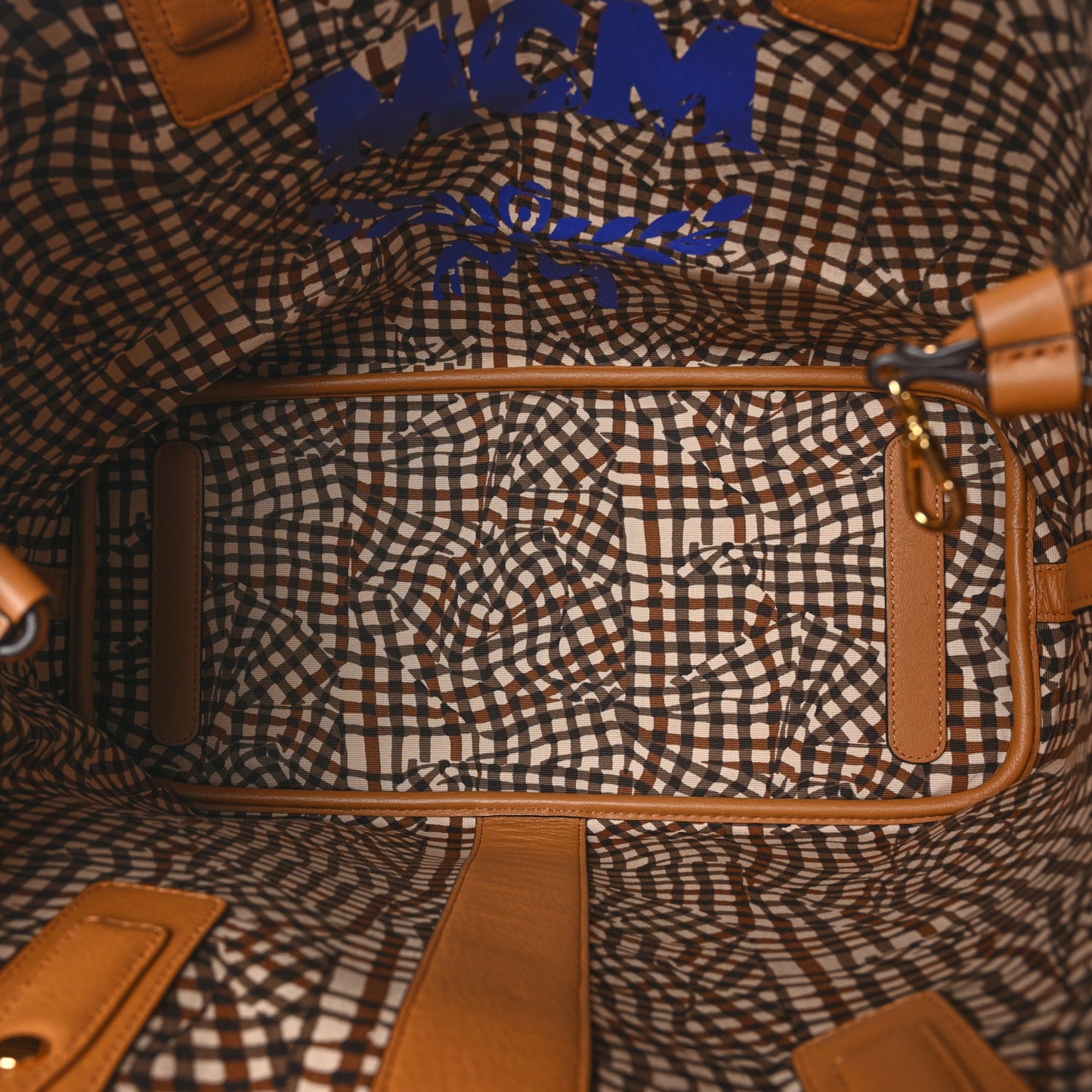 Visetos Medium Liz Reversible Shopper Tote Cognac