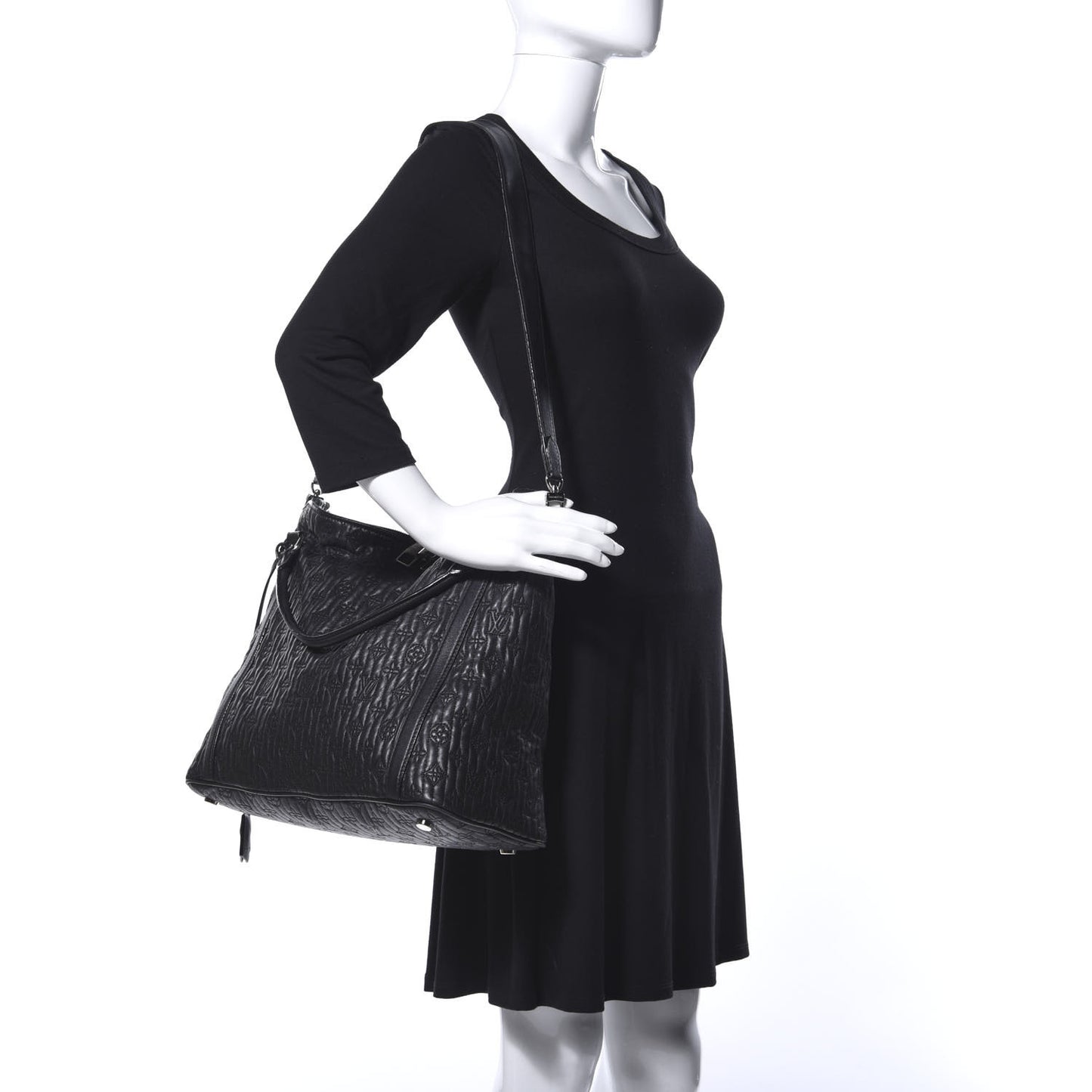 Monogram Lambskin Antheia Ixia MM Black