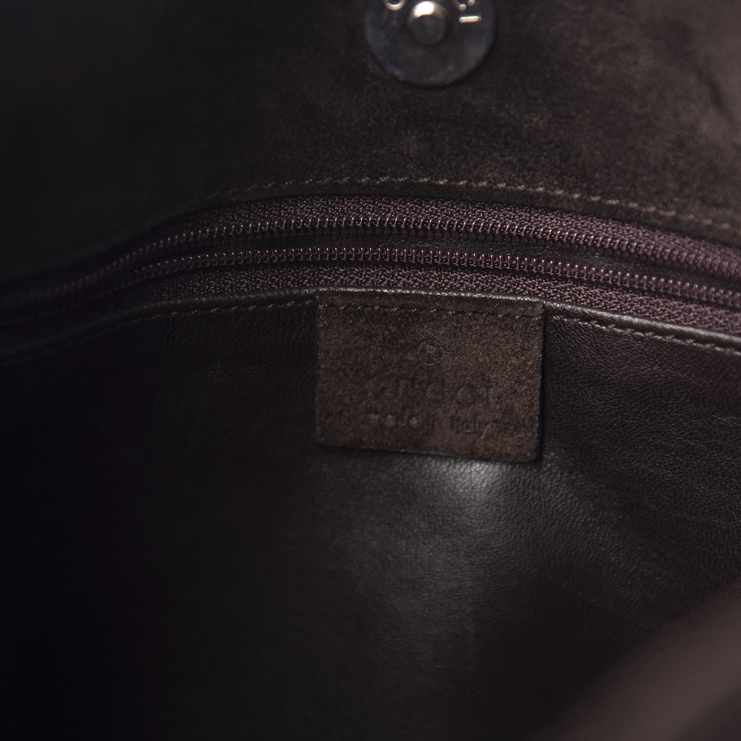 Gucci Suede Shoulder Bag Brown 6 of 10