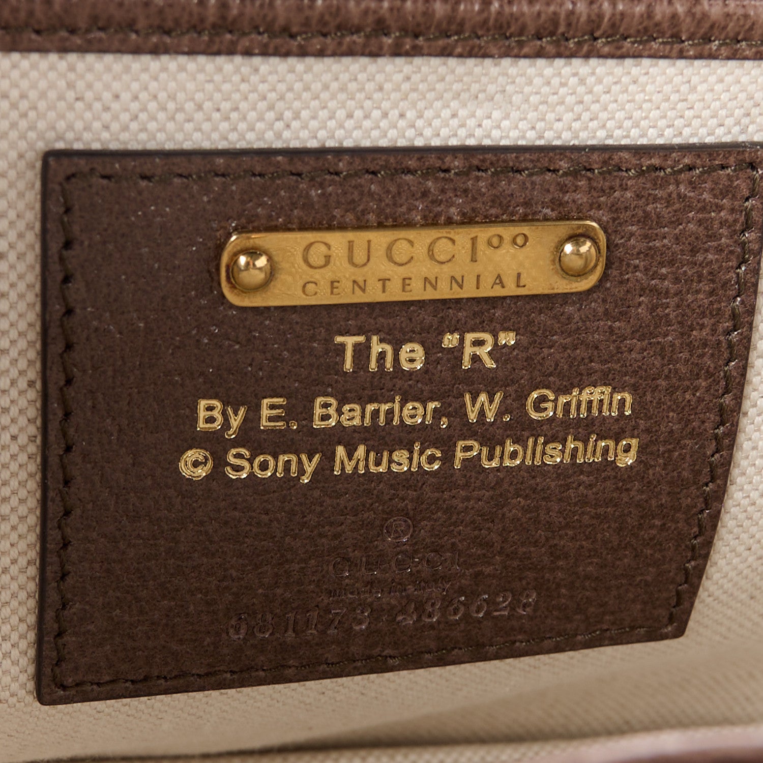 Gucci Canvas Calfskin 100 Centennial Music Medium Bamboo 1947 Top Handle Bag Multicolor 7 of 12