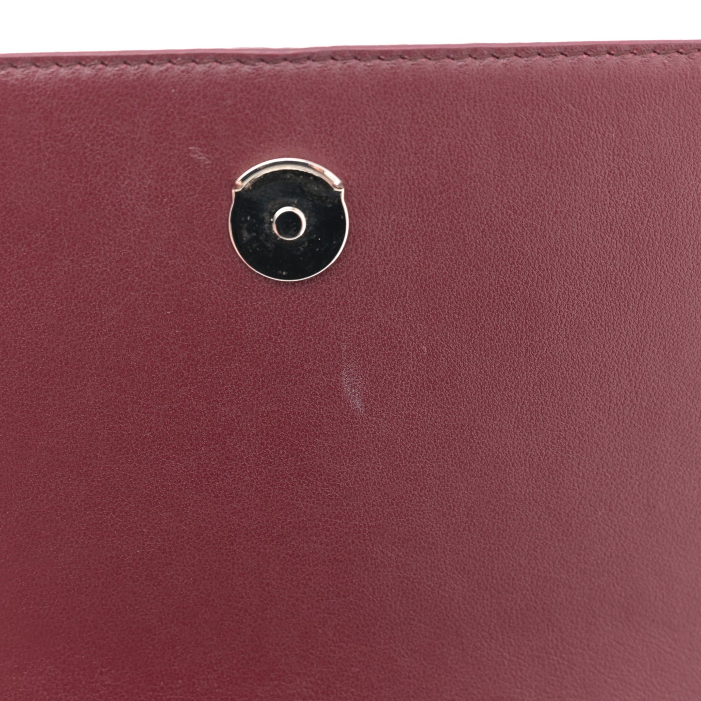 Calfskin Crocodile Embossed Kate Monogram Tassel Chain Wallet Rouge Legion