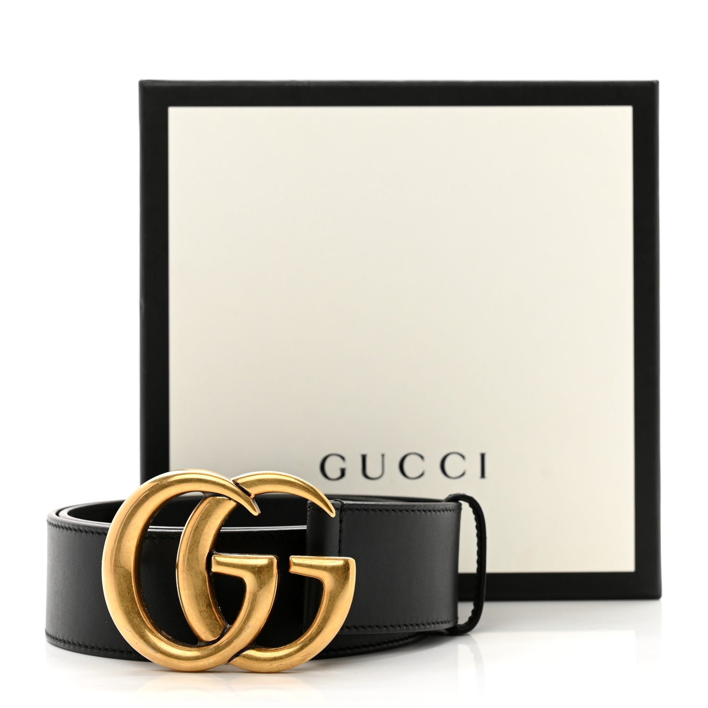 Calfskin Double G 40mm Belt 85 34 Black
