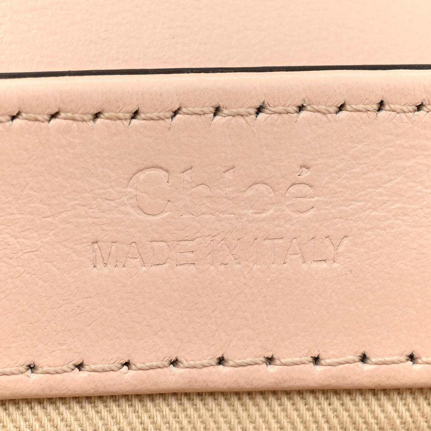 Calfskin Crocodile Embossed Mini C Double Carry Milky Cement Pink