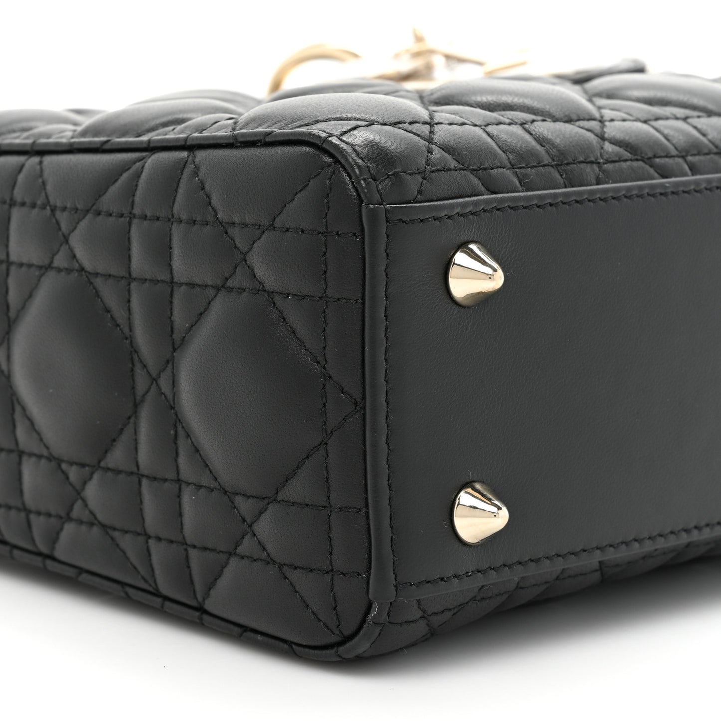 Lambskin Cannage Small My ABCDior Lady Dior Black