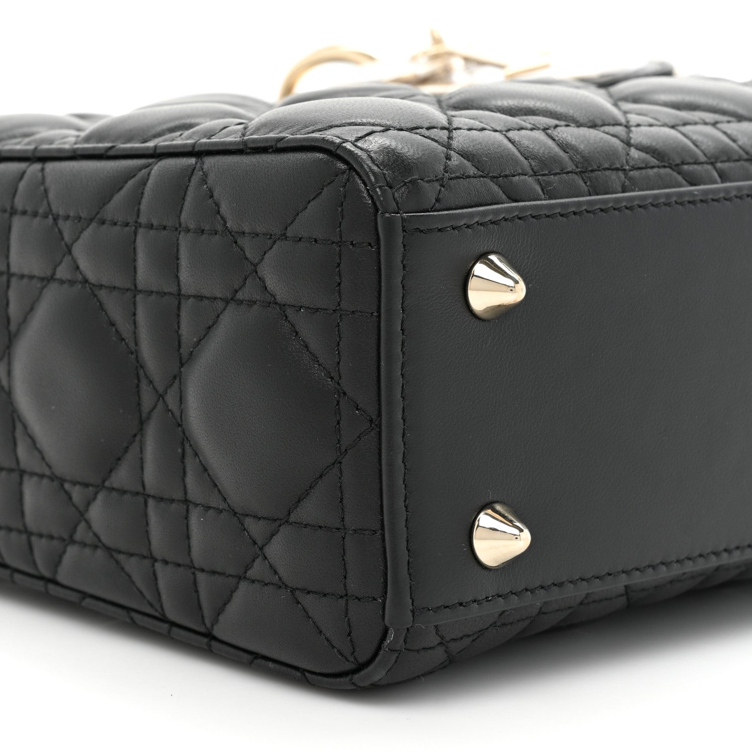 Christian Dior Lambskin Cannage Small My ABCDior Lady Dior Black 9 of 9
