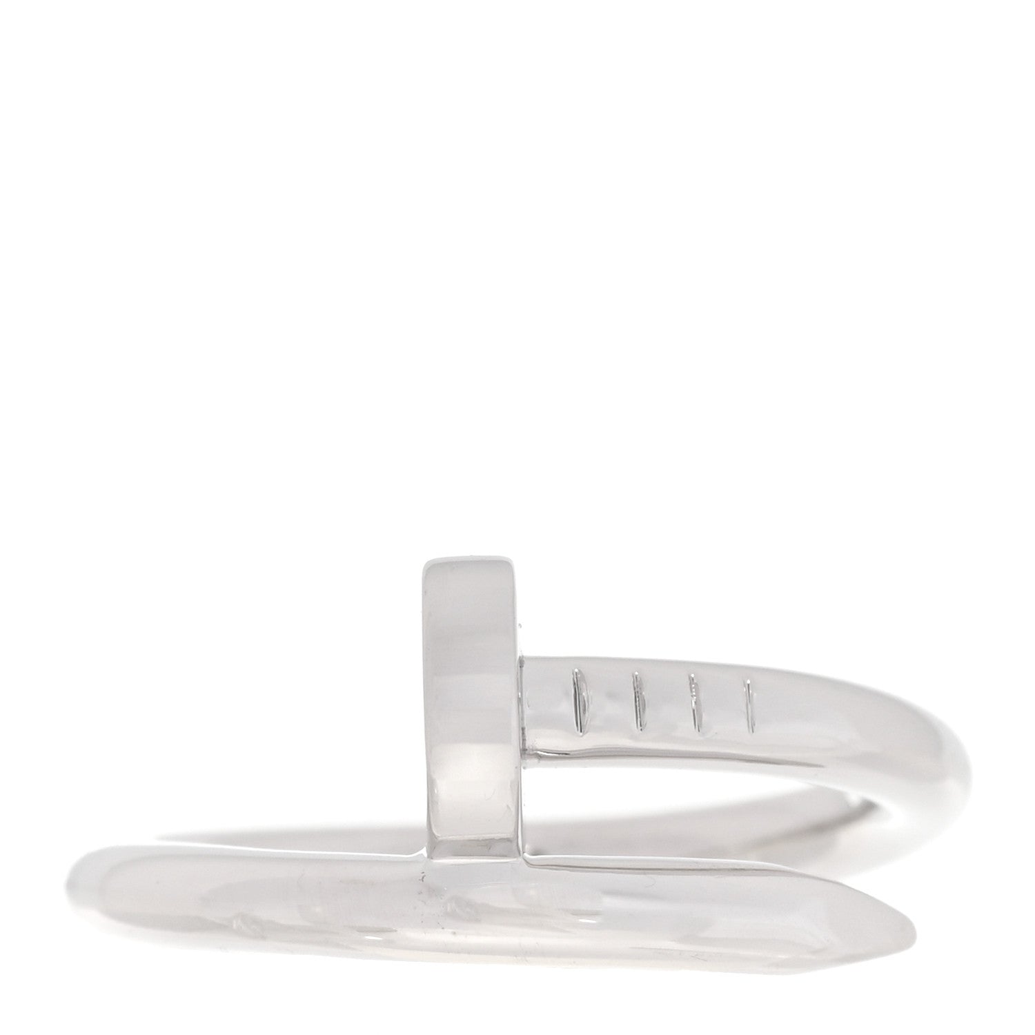 Cartier 18K White Gold Juste Un Clou Ring 55 7.25 1 of 4